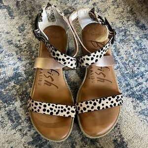 Blowfish zip-up sandal women’s size 7 worn a handful of times.